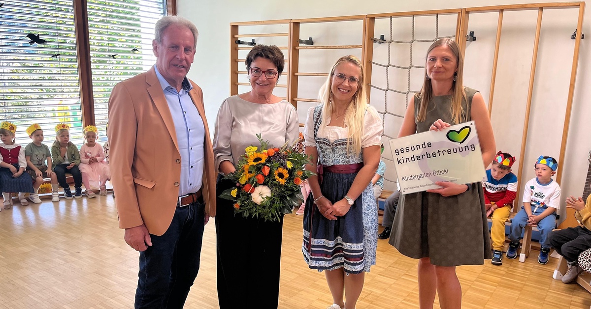 &bdquo;Gesunde Kinderbetreuung&ldquo;: Kindergarten Br&uuml;ckl setzt auf &bdquo;Rundum fit&ldquo;